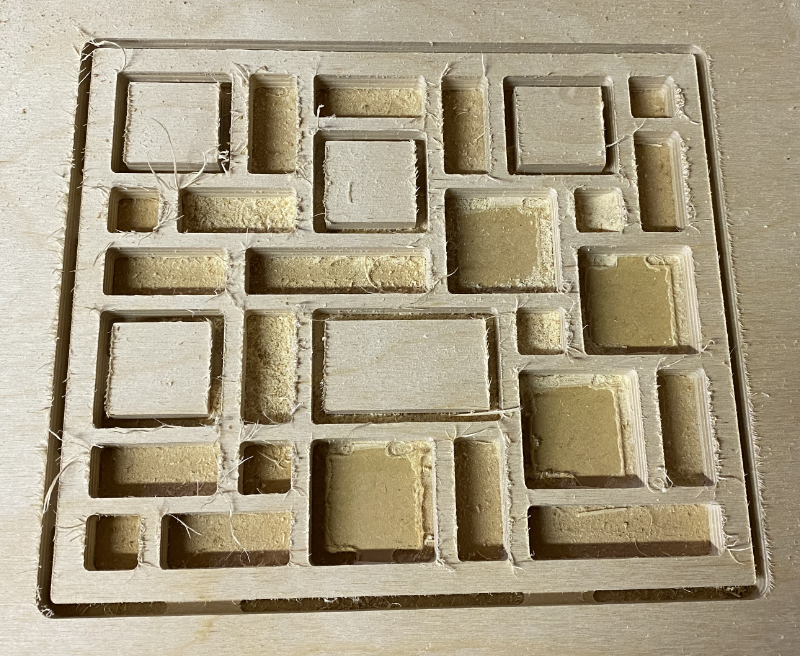 Cutting the prototype using the CNC